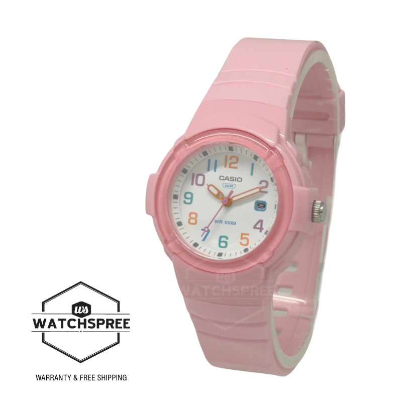 Casio Analog Bio-Based Pink Resin Band Watch LX800H-4A LX-800H-4A