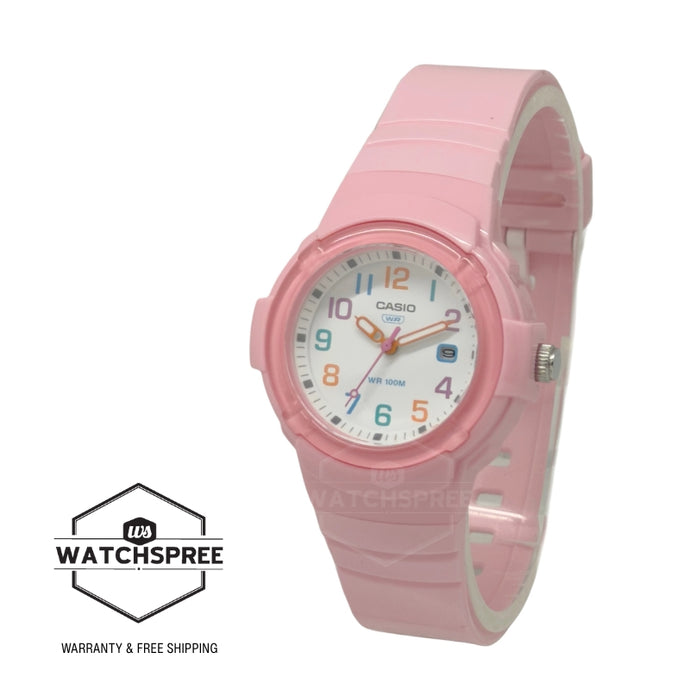 Casio Analog Bio-Based Pink Resin Band Watch LX800H-4A LX-800H-4A