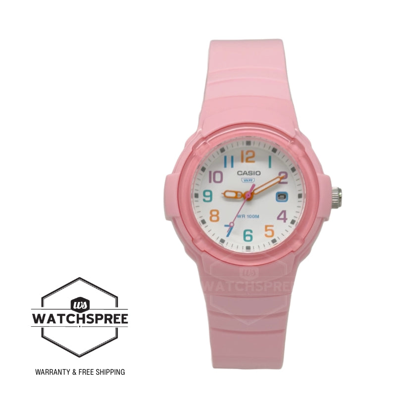 Casio Analog Bio-Based Pink Resin Band Watch LX800H-4A LX-800H-4A