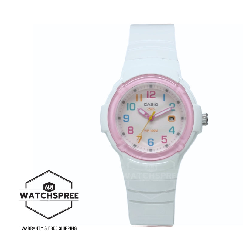 Casio Analog Bio-Based White Resin Band Watch LX800H-7A1 LX-800H-7A1