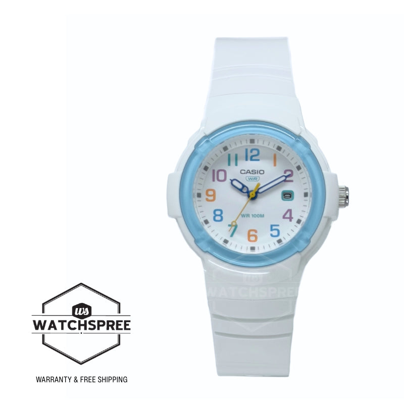 Casio Analog Bio-Based White Resin Band Watch LX800H-7A2 LX-800H-7A2