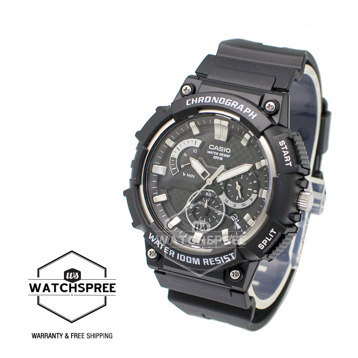 Casio Men's Standard Analog Black Resin Band Watch MCW200H-1A MCW-200H-1A