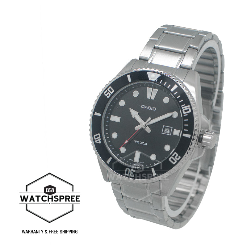Casio Men's Analog Sporty Stainless Steel Band Watch MDV107D-1A1 MDV-107D-1A1