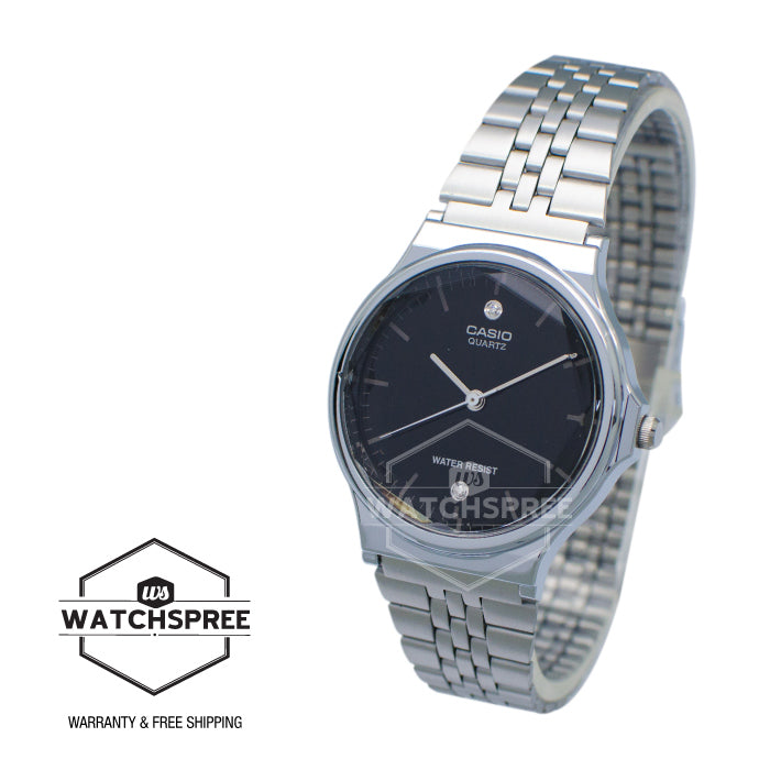 Casio Authentic Diamonds Vintage Digital Silver Stainless Steel Band Watch MQ1000D-1A2 MQ-1000D-1A2