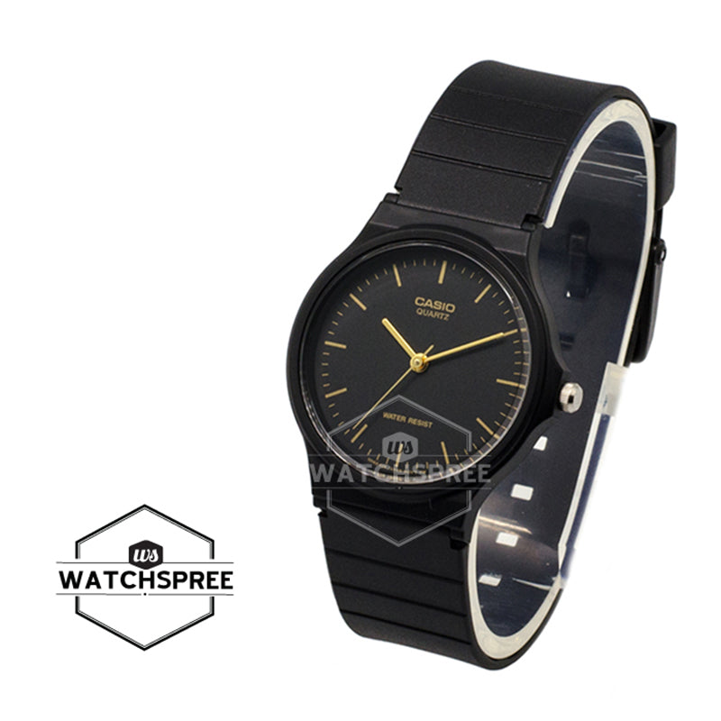 Casio Classic Analog Black Resin Band Watch MQ24-1E