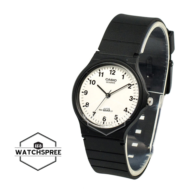 Casio Classic Analog Black Resin Band Watch MQ24-7B