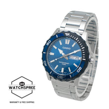 Load image into Gallery viewer, Casio Men&#39;s Analog Sporty Stainless Steel Band Watch MTD125D-2A1 MTD-125D-2A1
