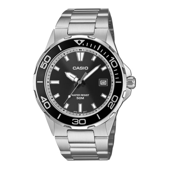 Casio Men's Analog Marine Sports Stainless Steel Band Watch MTD145D-1A MTD-145D-1A