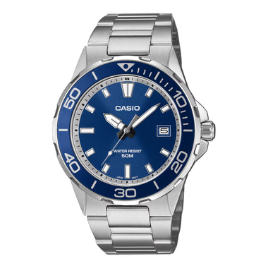 Casio Men's Analog Marine Sports Stainless Steel Band Watch MTD145D-2A MTD-145D-2A