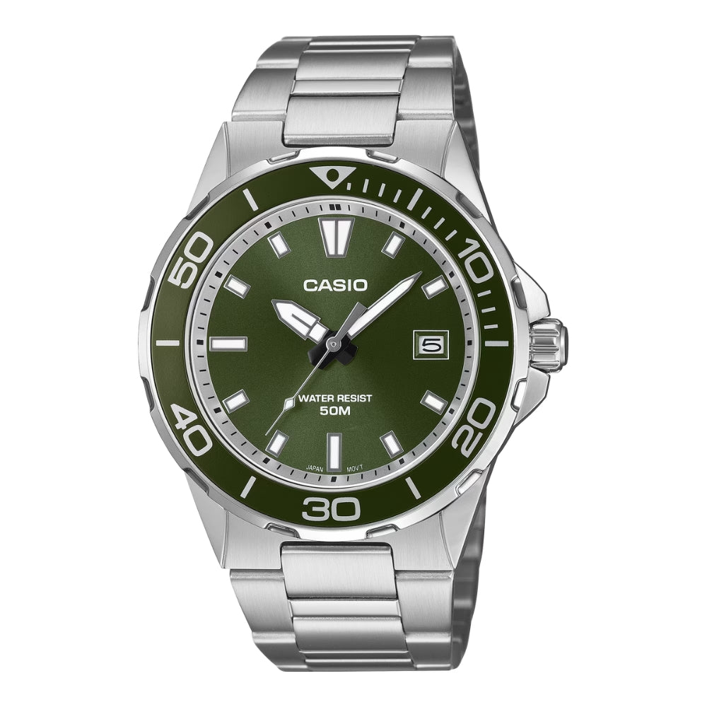 Casio Men's Analog Marine Sports Stainless Steel Band Watch MTD145D-3A MTD-145D-3A