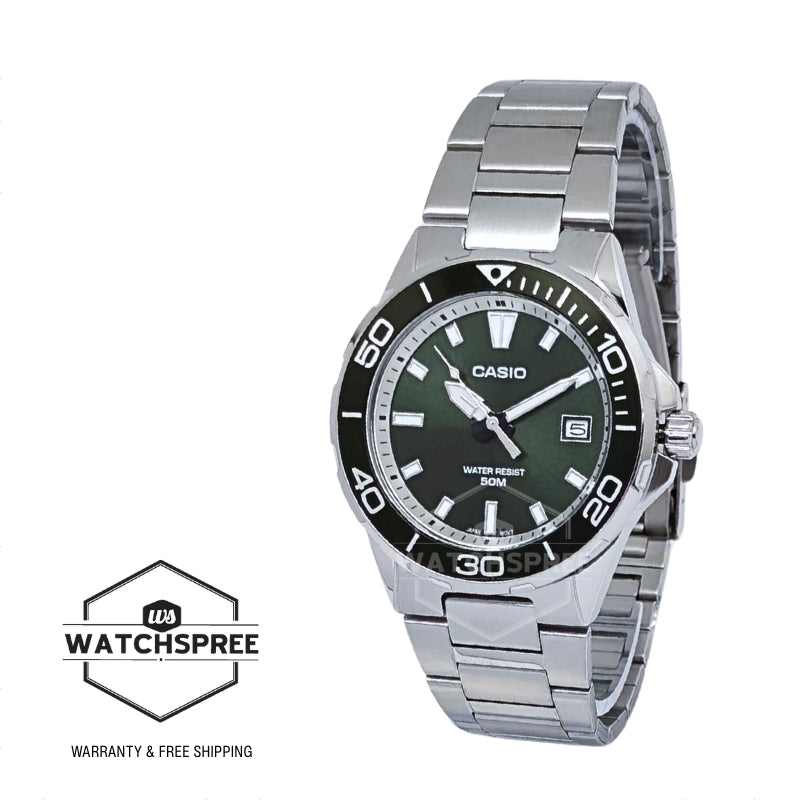 Casio Men's Analog Marine Sports Stainless Steel Band Watch MTD145D-3A MTD-145D-3A