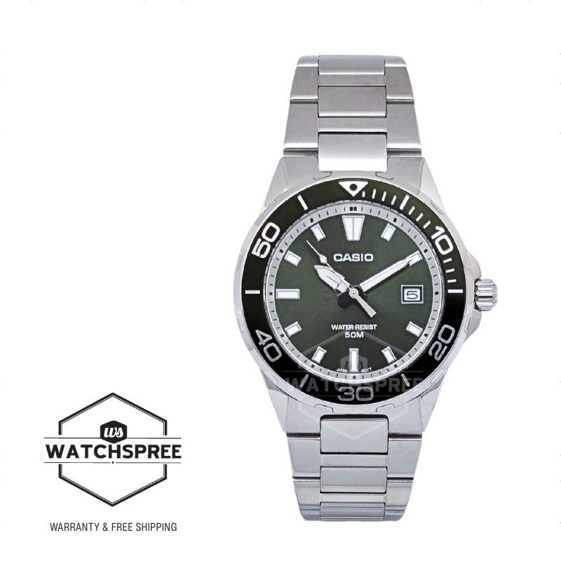 Casio Men's Analog Marine Sports Stainless Steel Band Watch MTD145D-3A MTD-145D-3A