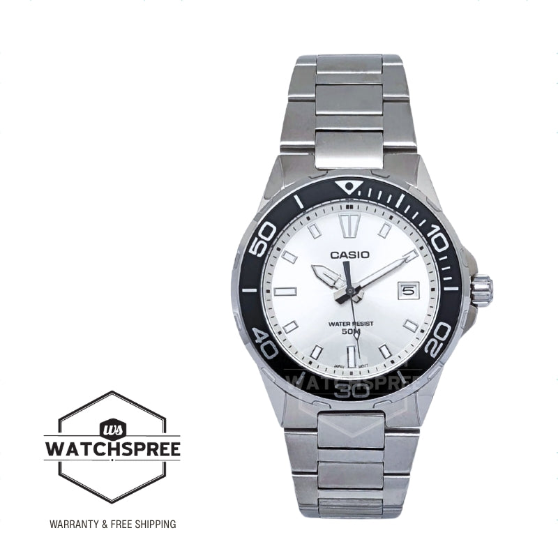 Casio Men's Analog Marine Sports Stainless Steel Band Watch MTD145D-7A MTD-145D-7A