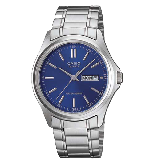 Casio Men's Standard Analog Silver Stainless Steel Band Watch MTP1239D-2A MTP-1239D-2A