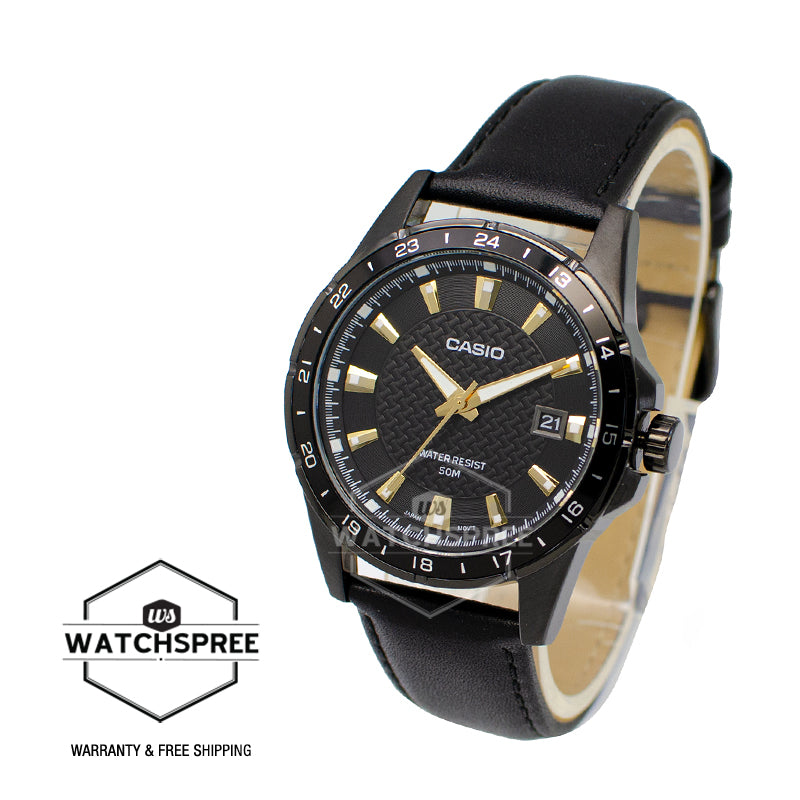 Casio Men's Standard Analog Watch MTP1290BL-1A1 MTP-1290BL-1A1