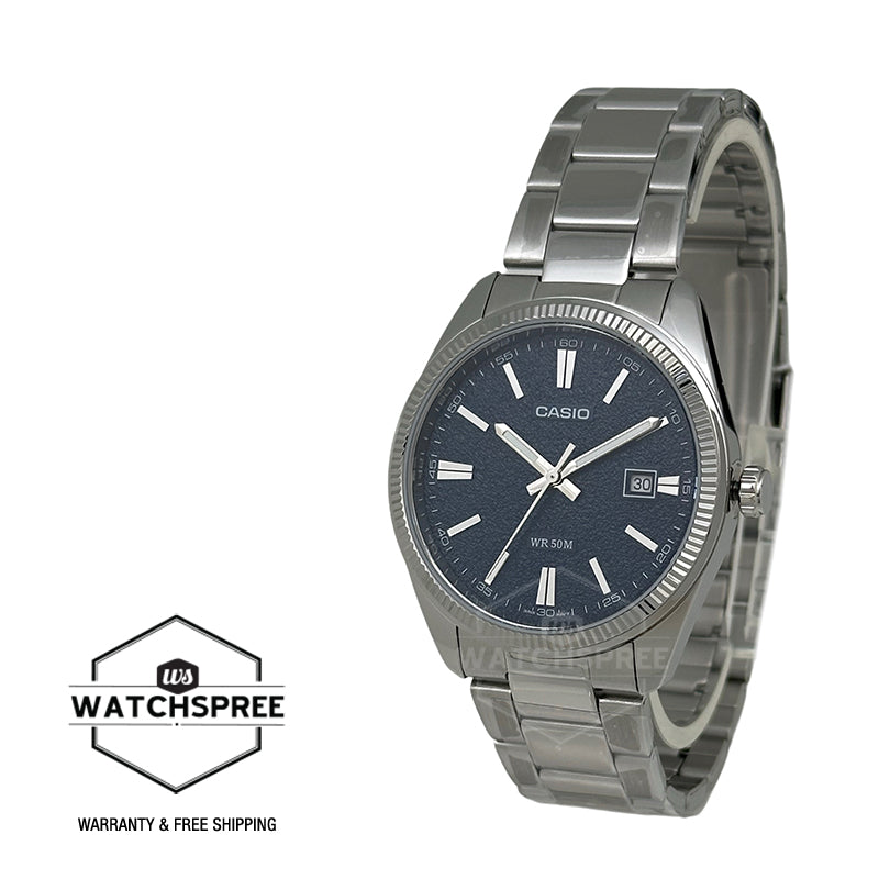 Casio Men's Analog Stainless Steel Band Watch MTP1302DA-2A1 MTP-1302DA-2A1