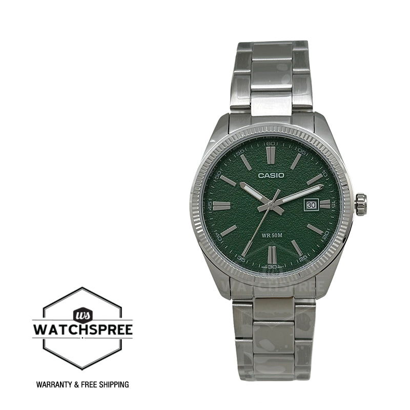 Casio Men's Analog Stainless Steel Band Watch MTP1302DA-3A MTP-1302DA-3A