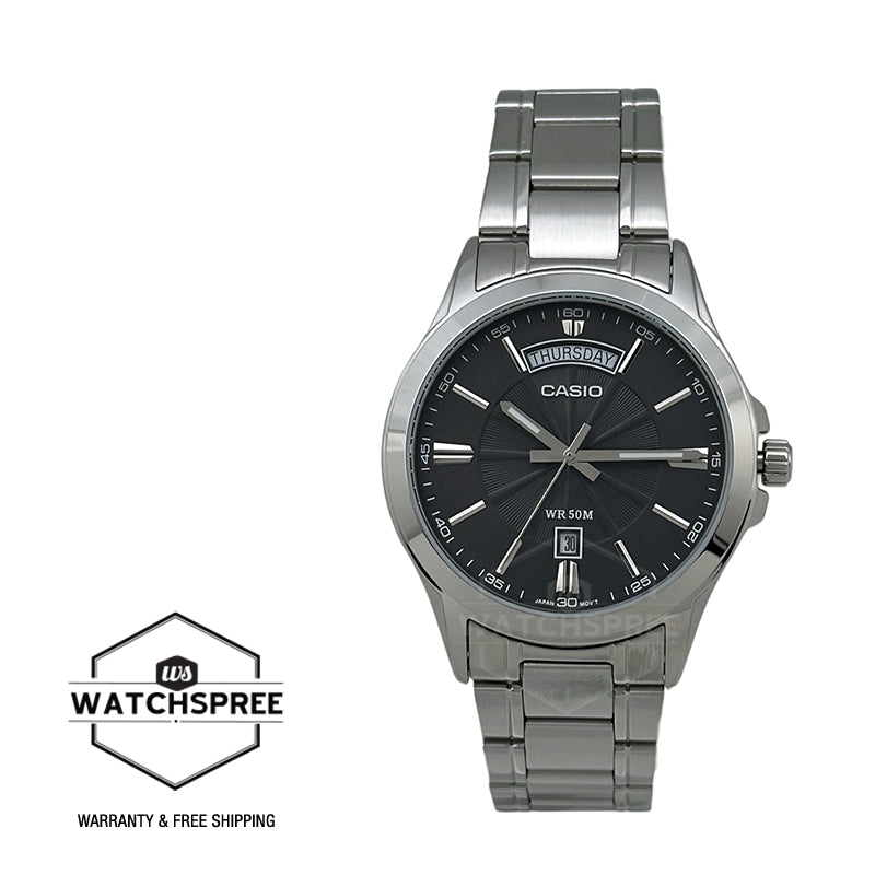 Casio Men's Analog Stainless Steel Band Watch MTP1381D-8A MTP-1381D-8A