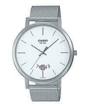 Load image into Gallery viewer, Casio Men&#39;s Analog Stainless Steel Mesh Band Watch MTPB100M-7E MTP-B100M-7E
