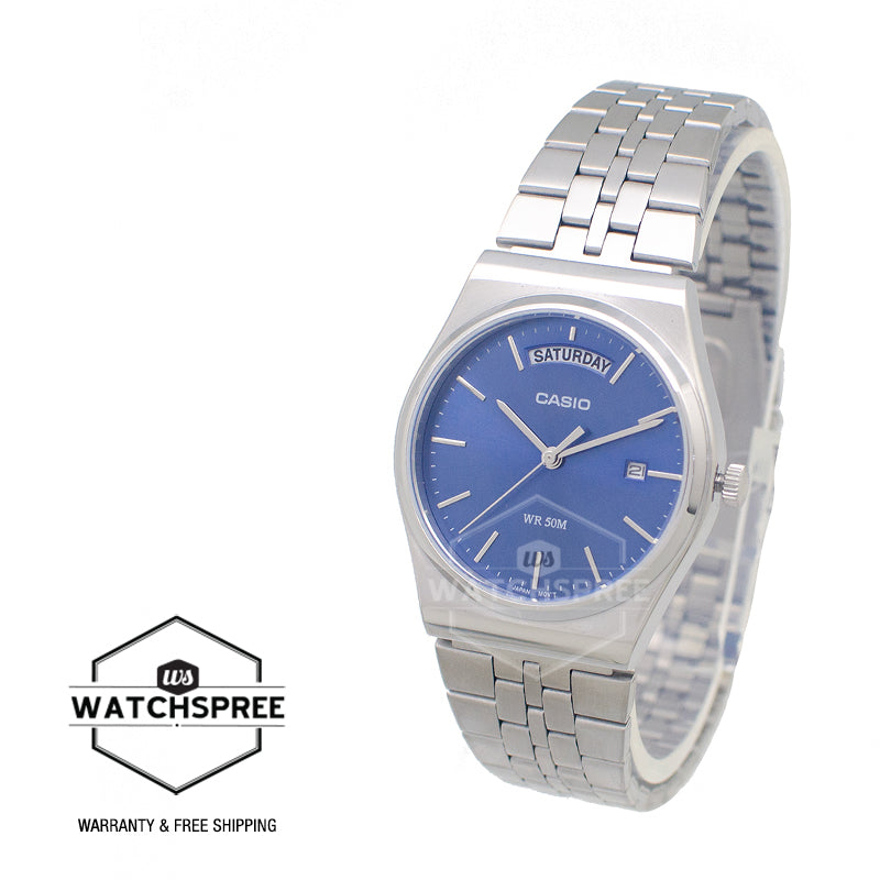 Casio Men's Analog Stainless Steel Band Watch MTPB146D-2A MTP-B146D-2A