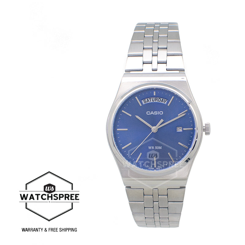 Casio Men's Analog Stainless Steel Band Watch MTPB146D-2A MTP-B146D-2A