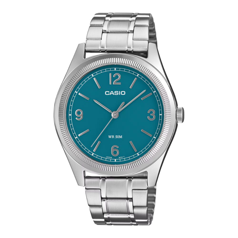 Casio Men's Analog Stainless Steel Band Watch MTPB210D-2A1 MTP-B210D-2A1