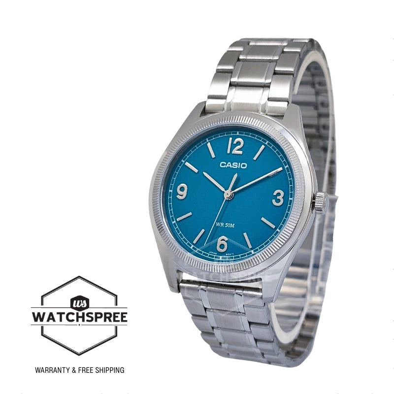 Casio Men's Analog Stainless Steel Band Watch MTPB210D-2A1 MTP-B210D-2A1