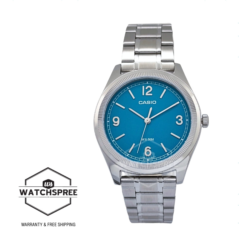 Casio Men's Analog Stainless Steel Band Watch MTPB210D-2A1 MTP-B210D-2A1