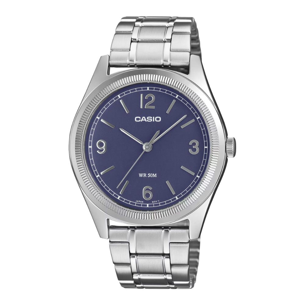 Casio Men's Analog Stainless Steel Band Watch MTPB210D-2A2 MTP-B210D-2A2