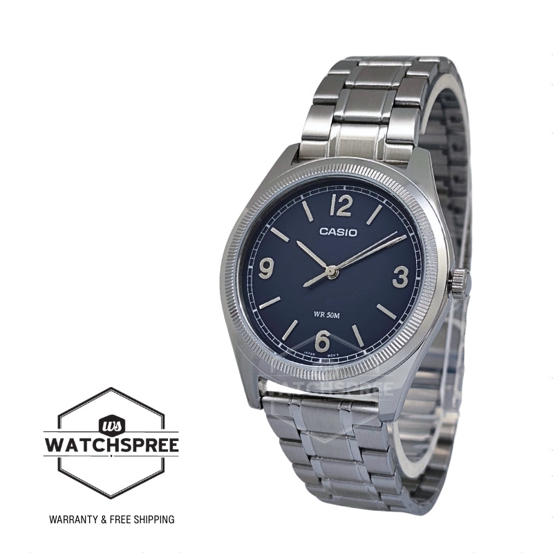 Casio Men's Analog Stainless Steel Band Watch MTPB210D-2A2 MTP-B210D-2A2