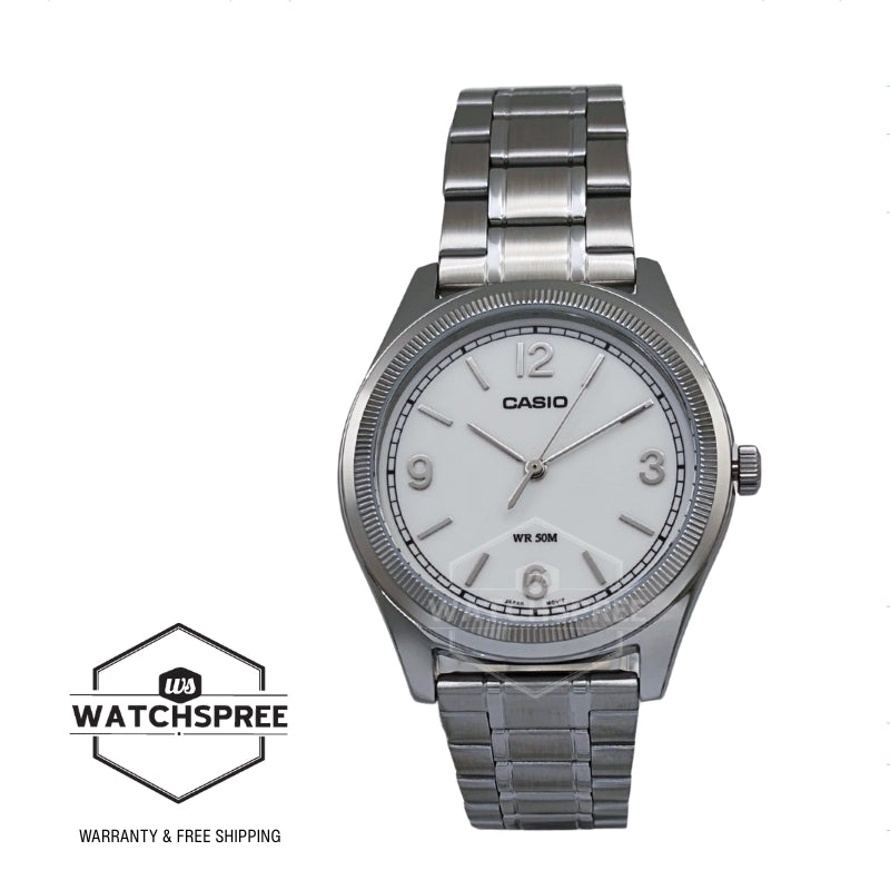 Casio Men's Analog Stainless Steel Band Watch MTPB210D-7A MTP-B210D-7A
