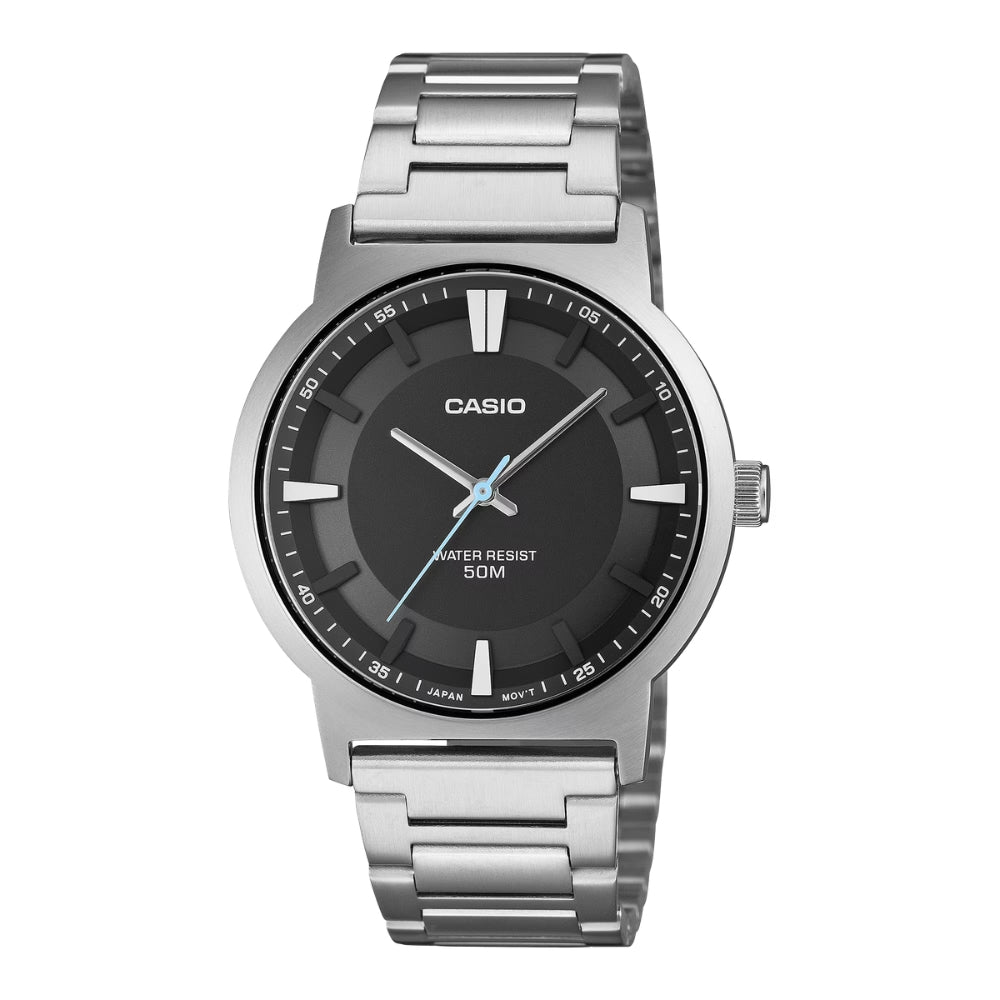 Casio Men's Analog Stainless Steel Band Watch MTPB220D-1A MTP-B220D-1A