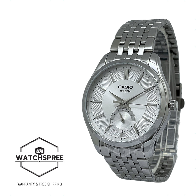 Casio Men's Analog Stainless Steel Band Watch MTPB315D-7A MTP-B315D-7A