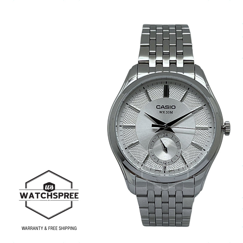 Casio Men's Analog Stainless Steel Band Watch MTPB315D-7A MTP-B315D-7A