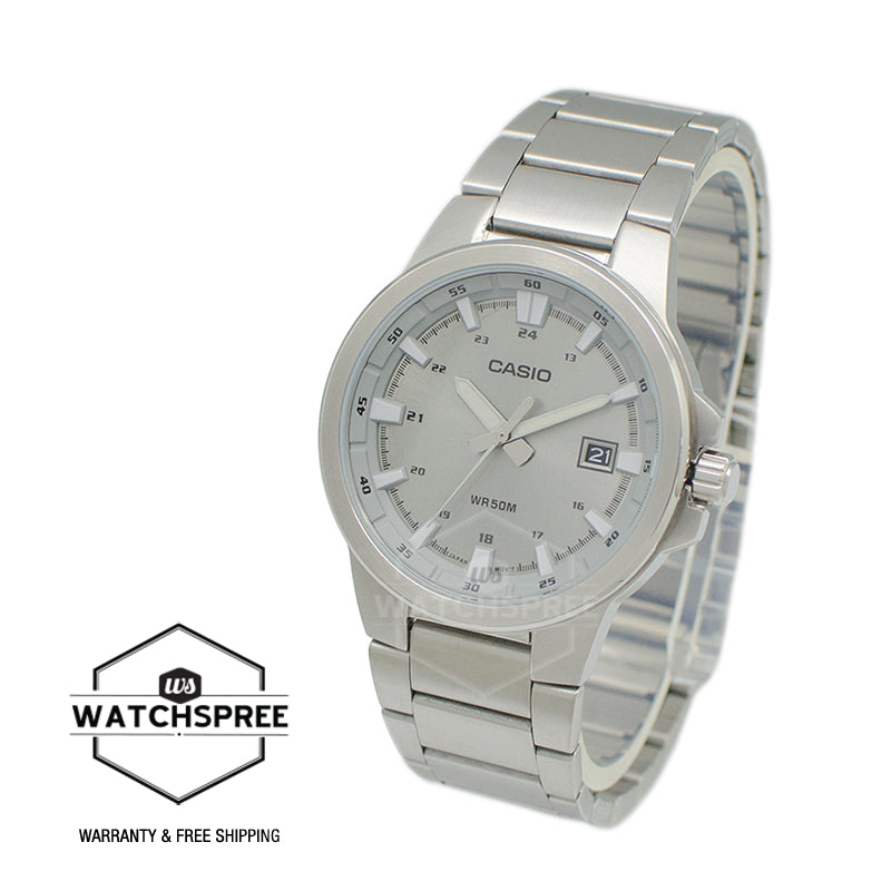 Casio Men's Analog Stainless Steel Band Watch MTPE173D-7A MTP-E173D-7A