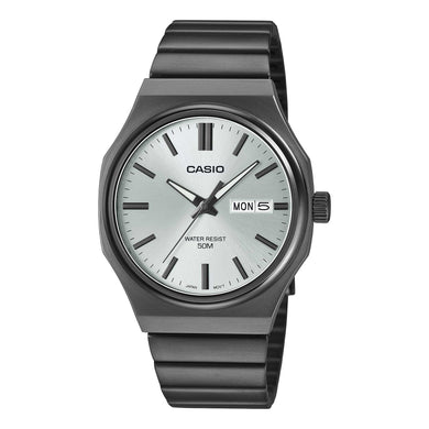 Casio Men's Analog Black Ion Plated Stainless Steel Band Watch MTPE735B-7A MTP-E735B-7A