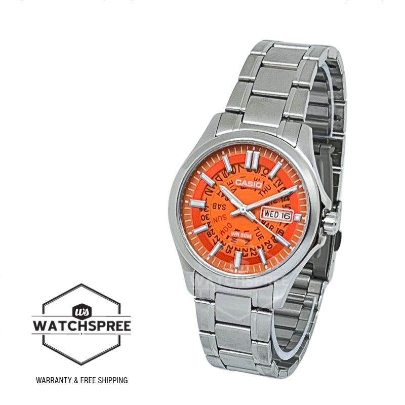 Casio Men's Analog Stainless Steel Band Watch MTPE740-4A MTP-E740-4A