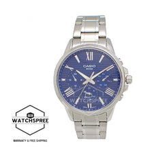 Load image into Gallery viewer, Casio Men&#39;s Multi-Hand Silver Stainless Steel Band Watch MTPEX300D-2A MTP-EX300D-2A
