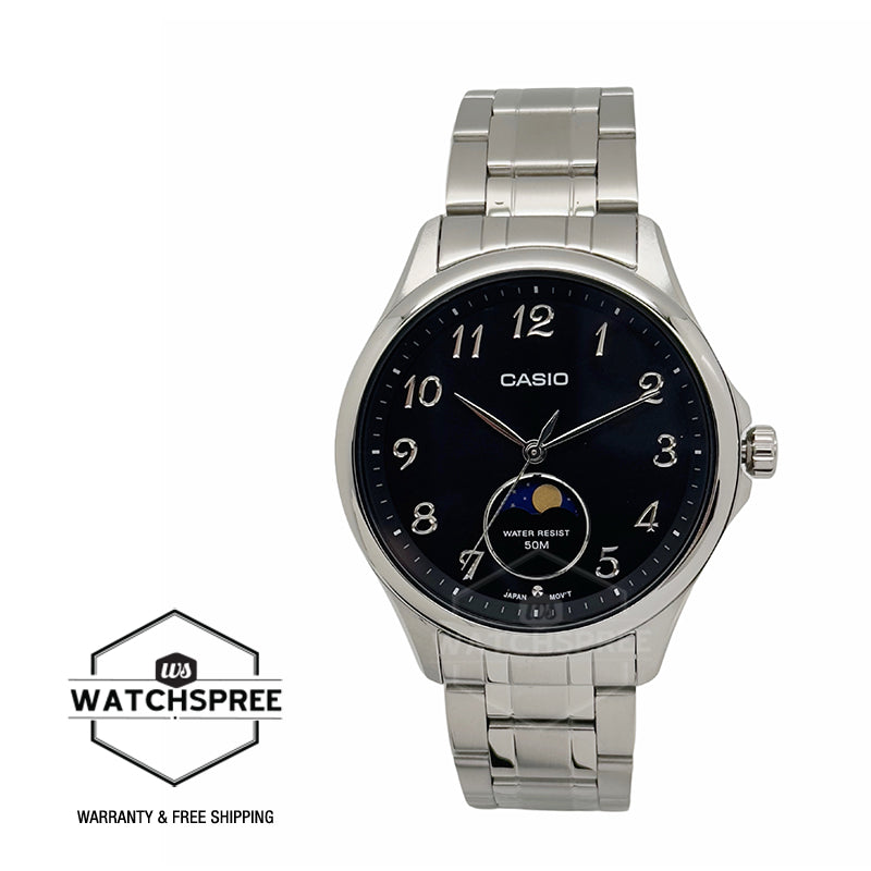 Casio Men's Analog Stainless Steel Band Watch MTPM110D-1A MTP-M110D-1A