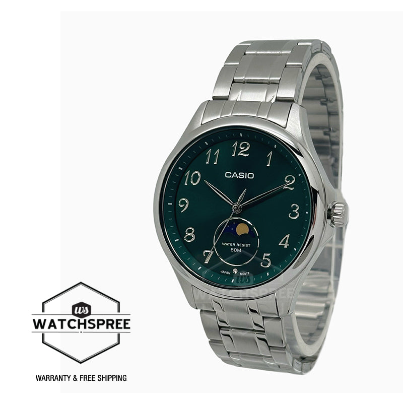 Casio Men's Analog Stainless Steel Band Watch MTPM110D-3A MTP-M110D-3A