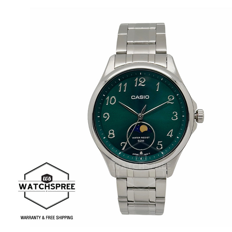 Casio Men's Analog Stainless Steel Band Watch MTPM110D-3A MTP-M110D-3A