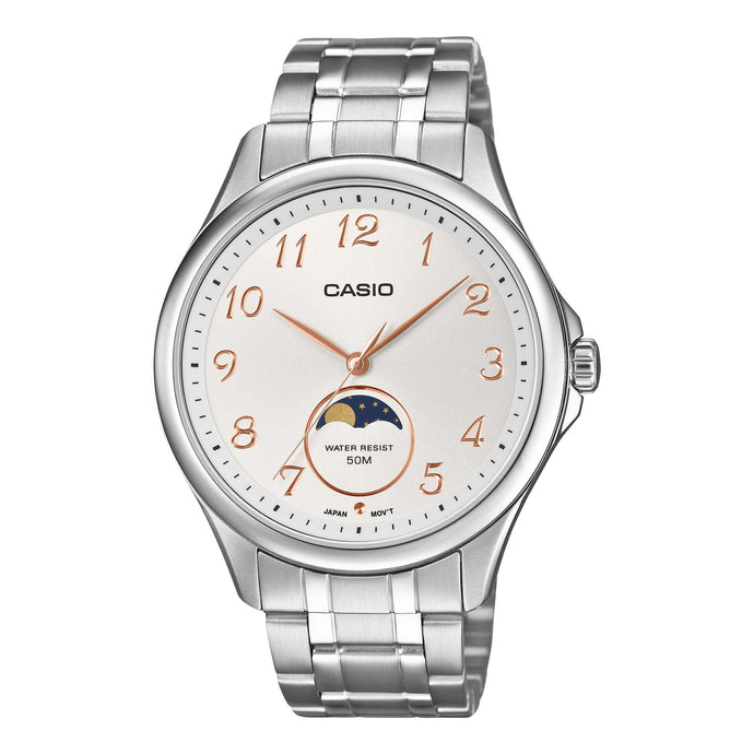 Casio Men's Analog Stainless Steel Band Watch MTPM110D-7A MTP-M110D-7A