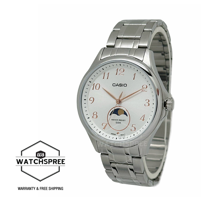 Casio Men's Analog Stainless Steel Band Watch MTPM110D-7A MTP-M110D-7A