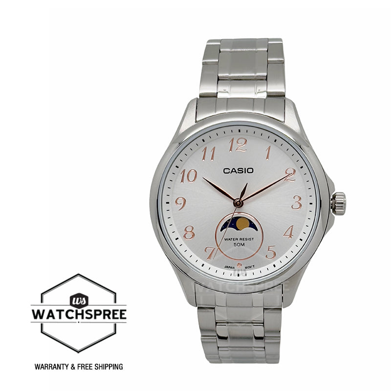 Casio Men's Analog Stainless Steel Band Watch MTPM110D-7A MTP-M110D-7A