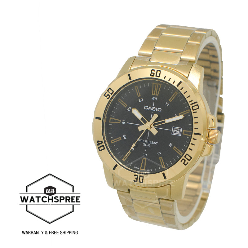 Casio Men's Standard Analog Sporty Watch MTPVD01G-1C MTP-VD01G-1C