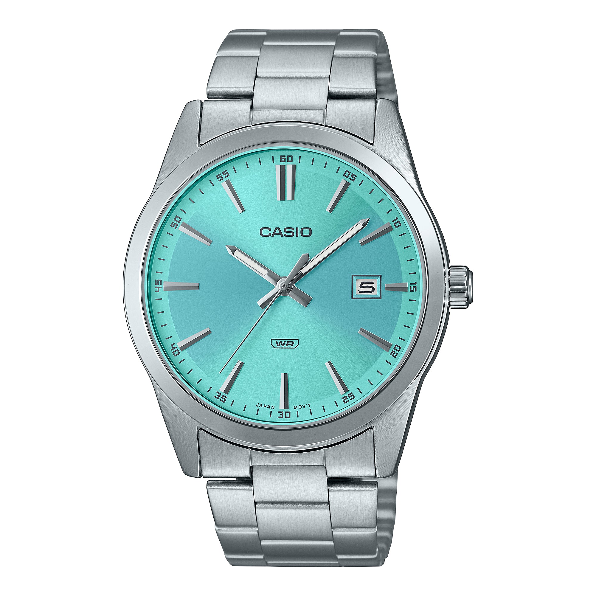 Casio Men's Analog Stainless Steel Band Watch MTPVD03D-2A3 MTP-VD03D-2A3