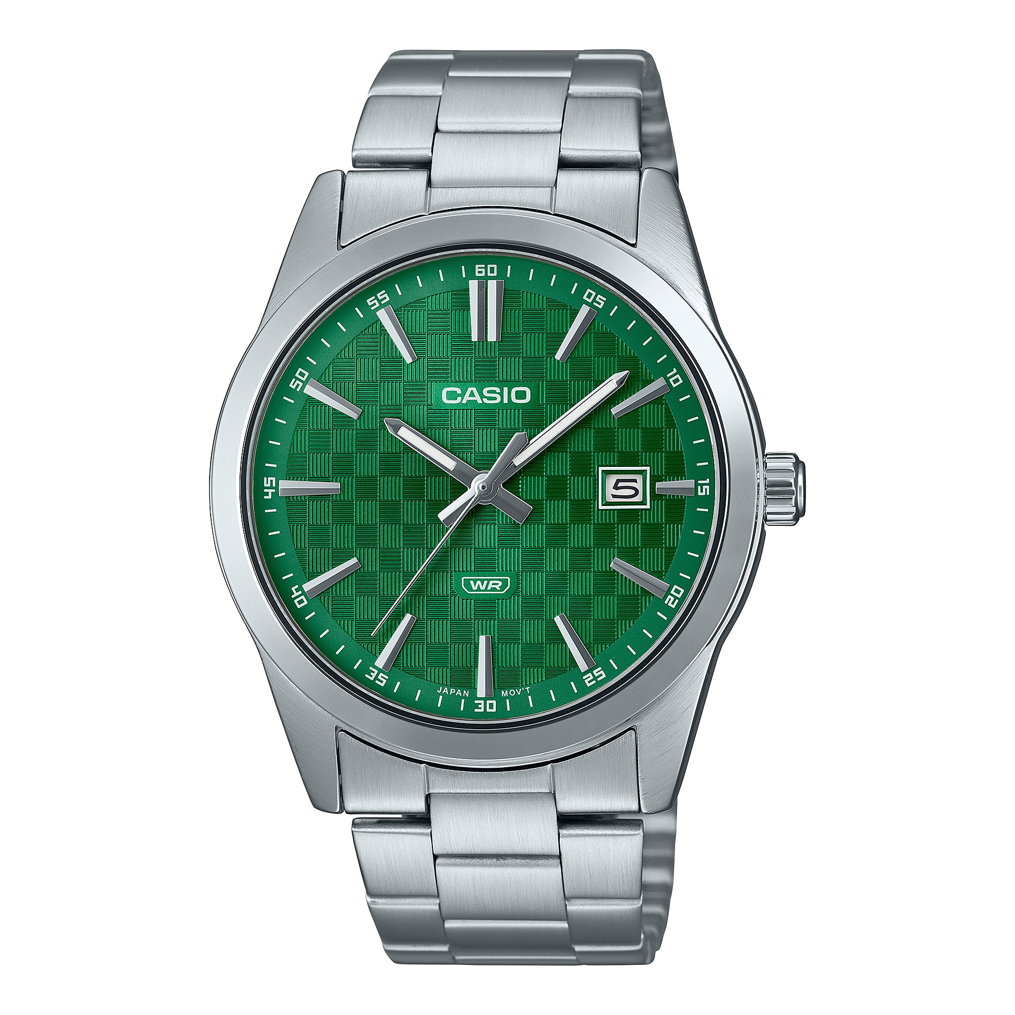 Casio Men's Analog Stainless Steel Band Watch MTPVD03D-3A1 MTP-VD03D-3A1