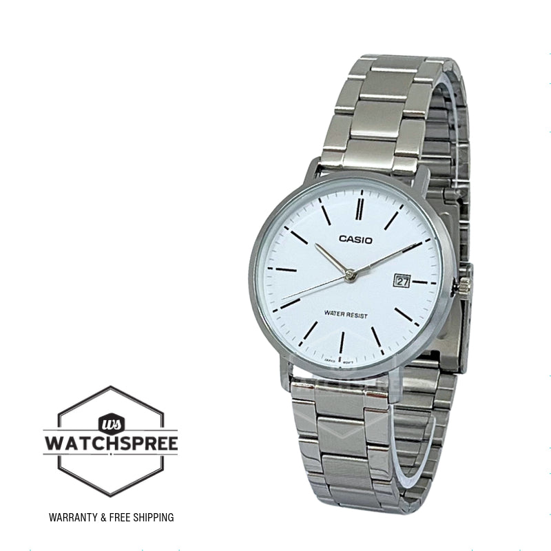 Casio Men's Analog Stainless Steel Band Watch MTPVT05D-7E MTP-VT05D-7E