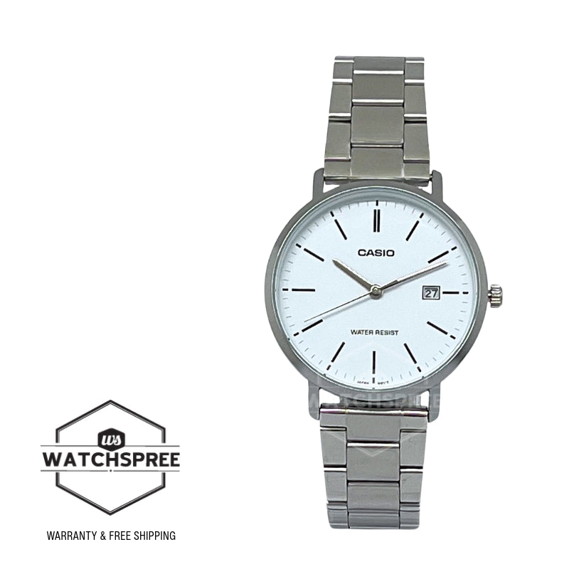 Casio Men's Analog Stainless Steel Band Watch MTPVT05D-7E MTP-VT05D-7E