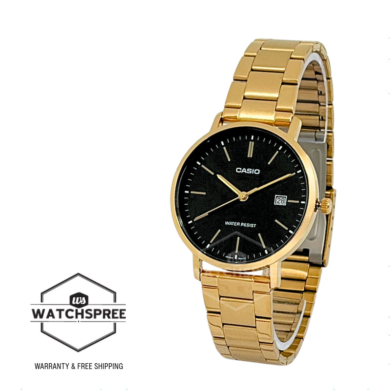 Casio Men's Analog Gold Ion Plated Stainless Steel Band Watch MTPVT05G-1E MTP-VT05G-1E